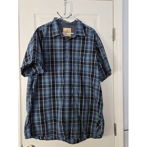Outdoor Life Mens  Size 2XLT. Short sleeve Shirt  Plaid